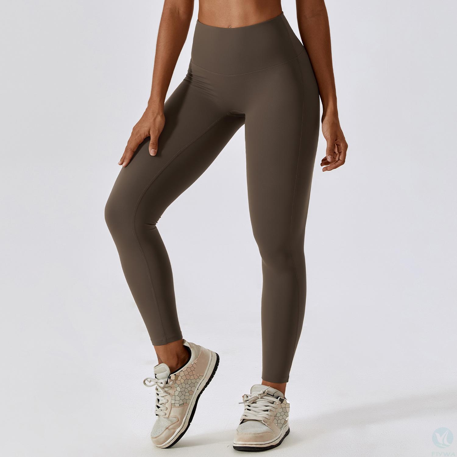 Dry Naked Hip Lifting Yoga Pants, Waist Tight, High Waist Fitness Pants, Women＇s Outdoor Running and Sports leggings