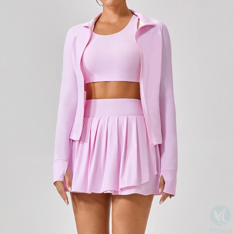 Summer outdoor UV resistant long sleeved sunscreen jacket, quick drying slim fit, quick drying ice silk cool feeling, running yoga exercise