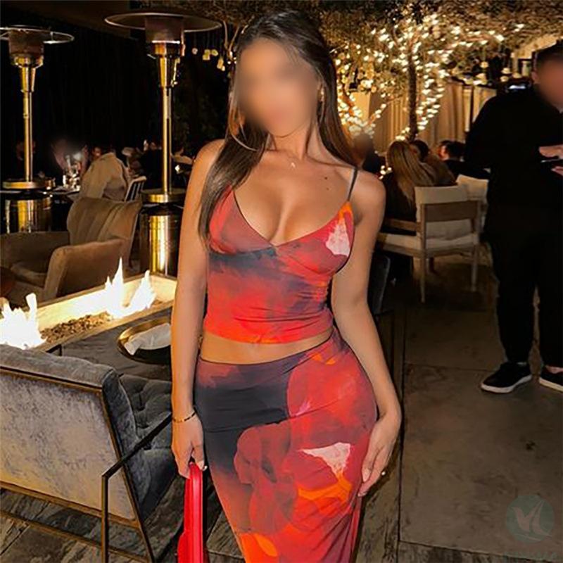 Lounge set, women＇s hot selling clothing, women＇s two﹣piece set, summer skirt set
