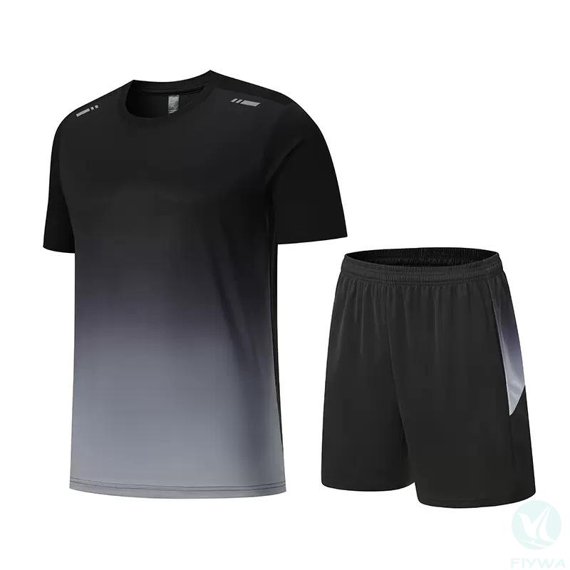 Sportswear Men＇s Sportswear Shorts Shirt Set 2 Pack Basketball Football Sports Training Running Gym Set